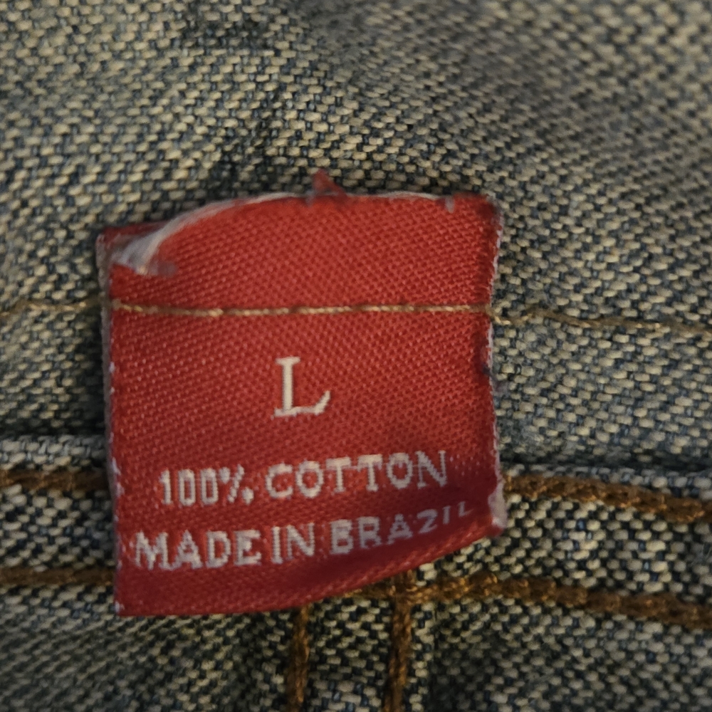 Guess Light Ripped Blue Denim Jacket In Excellent Condition! - Picture 5 of 11